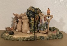 Vintage Beatrix Potter Peter Rabbit bookends set Frederick Warne 1993 nursery picture