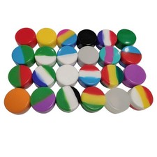 Gentcy Silicone 5ml Lots Container Box 18 colors 100pcs 5ml, multi picture