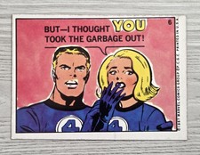 1967 Philadelphia Gum Marvel Comic Super Hero Sticker Reed & Sue Card # 6 picture