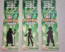Pokemon Rayquaza Emerald bookmark SET OF 3 MINT Gameboy Advanced '05 Delta Reign picture