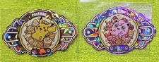 Pokemon non-TCG Art Cards. Pikachu & Jigglypuff Holographic 2 card Lot. picture