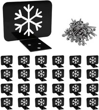 25 PCS Snow Guards for Metal Roofs Black Metal Roof Guards with Screws, Prevent picture
