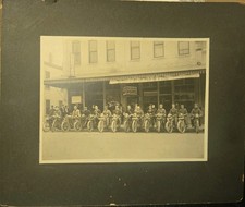 1900's 1910 Motorcycle Club Photo Harley Davidson 6