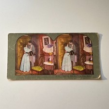 Good-Bye Dearest I'll Be Home Early Mr Small Antique Stereoview Card 5H6-1 picture