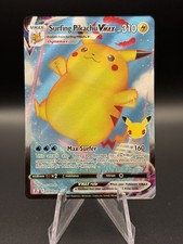 Surfing Pikachu VMAX Holo 009/025 Celebrations Ultra Rare Pokémon TCG English picture