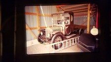 9207 35MM SLIDE Photo 27 WHITE VAN HORNE'S 7/91 VINTAGE TRUCK picture