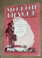 RARE ANTIQUE Automobile Magazine NOVEMBER 1920 MOTOR TRAVEL picture