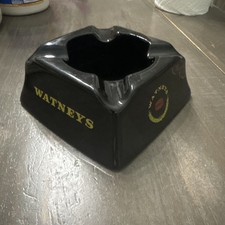 Vintage Watney’s Ashtray Wade England Black & Gold Ceramic picture