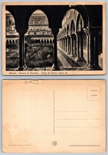 Monreale, Sicily Benedictine Cloister Italy Vintage Postcard G. Bucaro picture