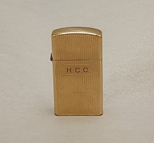 Rare Vintage 1958 Solid 14K Gold Zippo SlimLighter  picture