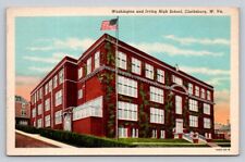 c1930s Washington And Irving High School  Clarksburg West Virginia P648 picture