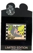 JUMBO Disney Shopping Jungle Book Film Frame Baloo & Mowgli RARE 2010 Pin LE 300 picture