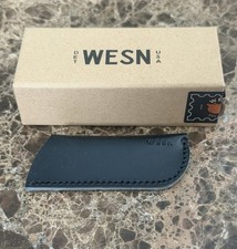 New WESN The Samla Knife  Titanium 12C27 Sheepsfoot Plain Satin With New Sheath picture