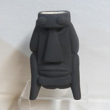 Original VINTAGE TRADER VIC Suffering Bastard Mai Tai Joe Matte Black TIKI MUG C picture