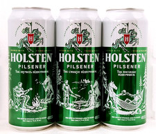 HOLSTEN Relax Edition Empty Beer Cans 480ml Ukraine 2026 Bottom Open Set of 3 picture