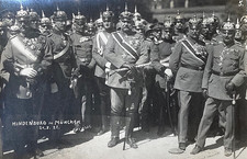 HINDENBURG & LUDENDORFF IN MUNICH DE. MILITARY TRADITION MEETING PHOTO POSTCARD picture