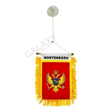Montenegro Flag Mini Banner / Double Sided Mini Montenegro Car Window Flag picture