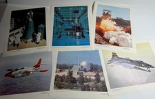 Vintage 1960s NASA Aviation Nuclear Space Rocket X-15 Color Prints Lot of 6 picture