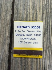 Oxnard Lodge Best Western Motels Oxnard California Vintage Matchbook picture