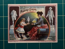 Major's Cement Trade card - child has mended statue picture