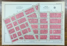 Vintage 1934 TRIBECA NEW YORK CITY MAP West St- Broadway Reade-N. Moore-Franklin picture