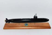 USS Topeka SSN-754 (Black Hull) Submarine Model,Navy,Scale Model,Mahogany,20 picture
