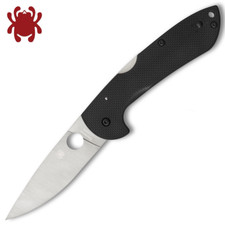 Spyderco Siren CQI Salt Series LC200N Satin Plain Blade Black G10 Handles C247GP picture