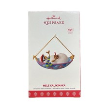 2017 Hallmark Mele Kalikimaka Hawaiian Ornament - Snowman In A Hammock picture