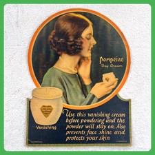 1920s Pompeian Day Cream Antique Advertising Sign 20