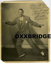 GENE BELL SIGNED PHOTO Tap Dancer Black Vaudeville Minstrel Man 1935 Theater picture