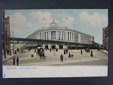 Boston Mass South Terminal Station Antique Raphael Tuck Undivided Postcard c1907 picture