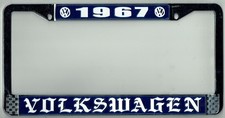 1967 Volkswagen VW OLD ENGLISH Vintage California License Plate Frame BUG BUS picture