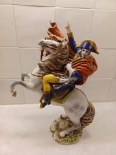 Napoleon on Horse Vintage Porcelain Statue, 10.75 inches tall picture