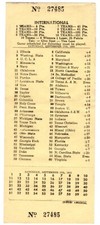 Vintage Sept. 17th 1955 NCAA Football Betting Slip unused picture
