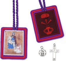 Escapularios Catolicos Purple Scapular Catholic Marie Julie Jahenny of Mother picture
