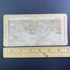 Mining Quarry Stereoview Williams Brothers Zion Printing Chicago 1890s picture
