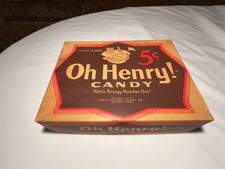 c1940s Oh Henry Candy by Willamson Candy Co Chicago Illinois Advertising Box picture