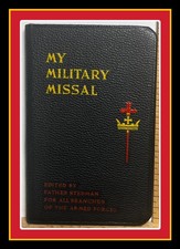 Rare 1942 Catholic My Military Missal Armed Forces W/Rosary On Back Clean WW2 picture