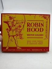 Vintage Robin Hood Water Colors Tin NY Collectible picture