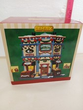 Lemax Gillespie's Grocery #65112 Caddington Village Porcelain Lighted Building picture