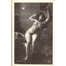 French Real Photo Art Female Model Dance-Like Pose Vintage Postcard SP7-16 picture