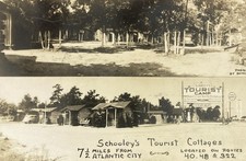 Pleasantville New Jersey Schooley’s Tourist Cottages Atlantic City RPPC c1935 picture
