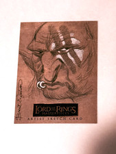 Topps Lord Of The Rings Masterpieces Sketch Card Brent Engstrom picture