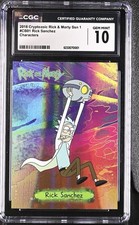 2018 Cryptozoic Rick & Morty Season 1 Characters CB01 Rick Sanchez CGC 10 picture