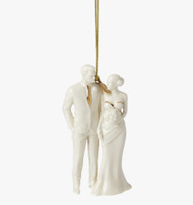 Lenox 2025 Bride & Groom Wedding Couple Christmas Ornament Boxed picture