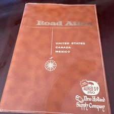Vintage Rand McNally Road Atlas USA Canada Mexico Iowa Bankers Insurance picture