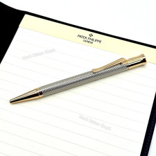 Patek Philippe Pen Scripted Silver Weave Graf Von Faber Castell Rare AD VIP Gift picture