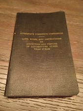 1959 Interstate Commerce Commission Law Rules Locomotive RR Instructions Book picture