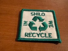 Vintage CFB Shilo “In Shilo We Recycle” Badge or Patch, Scouts Canada picture