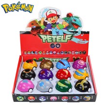 12Pcs Pokemon Poke Ball Figure Set: Pikachu Anime Model & Collection Gifts picture